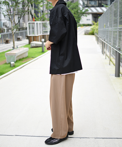 kutir（クティール）の「リングドットオープンカラーシャツ（シャツ/ブラウス・メンズ・ブラック/オフホワイト/ボルドー・MEDIUM/LARGE）」の12枚目の写真