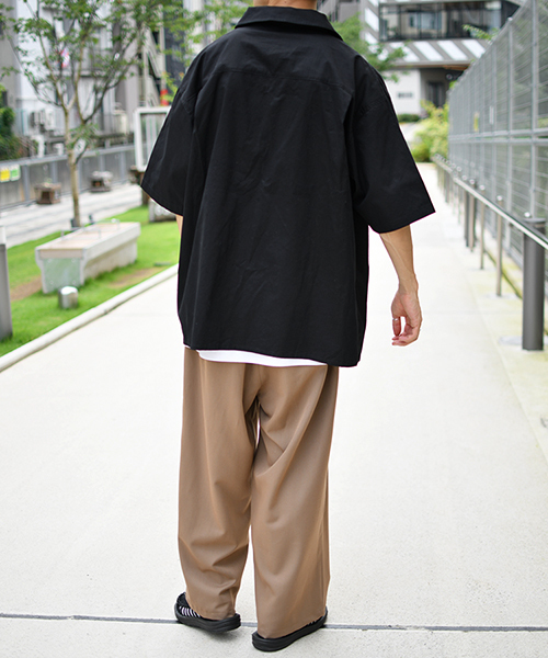 kutir（クティール）の「リングドットオープンカラーシャツ（シャツ/ブラウス・メンズ・ブラック/オフホワイト/ボルドー・MEDIUM/LARGE）」の13枚目の写真