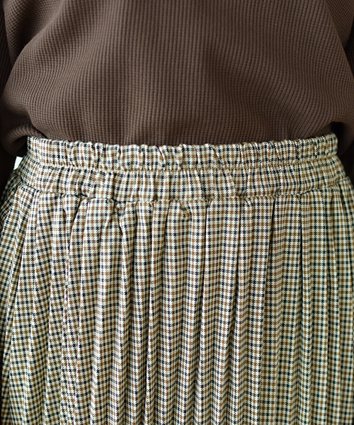PairPair（ペアペア）の「チェックプリーツロングスカート（スカート・レディース・ブラック/ダークブラウン・FREE）」の16枚目の写真