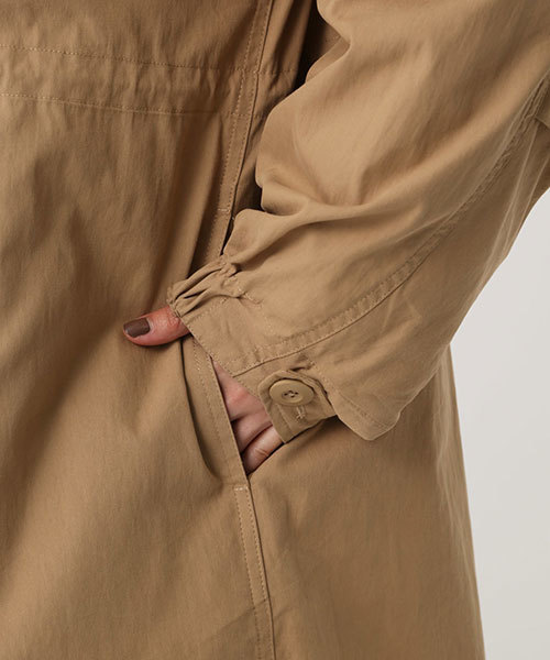 AZUL by moussy(アズールバイマウジー)の「OVER MODS COAT/オーバーモッズコート(モッズコート・レディース・カーキ/キャメル・SMALL/MEDIUM)」の20枚目の写真