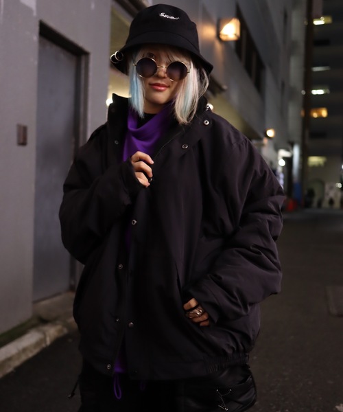 rovtski(ロフトスキー)の「【ビッグシルエット】裏フリースマウンテンJKT(ナイロンジャケット・メンズ・ブラック/ベージュ/パープル/レッド・FREE)」の1枚目の写真