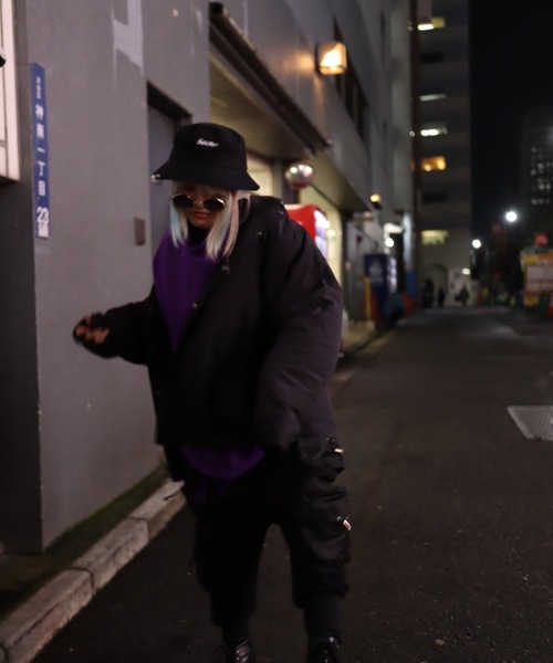 rovtski(ロフトスキー)の「【ビッグシルエット】裏フリースマウンテンJKT(ナイロンジャケット・メンズ・ブラック/ベージュ/パープル/レッド・FREE)」の8枚目の写真