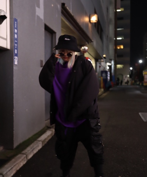 rovtski(ロフトスキー)の「【ビッグシルエット】裏フリースマウンテンJKT(ナイロンジャケット・メンズ・ブラック/ベージュ/パープル/レッド・FREE)」の9枚目の写真