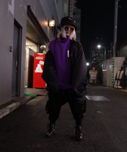 rovtski(ロフトスキー)の「【ビッグシルエット】裏フリースマウンテンJKT(ナイロンジャケット・メンズ・ブラック/ベージュ/パープル/レッド・FREE)」の12枚目の写真