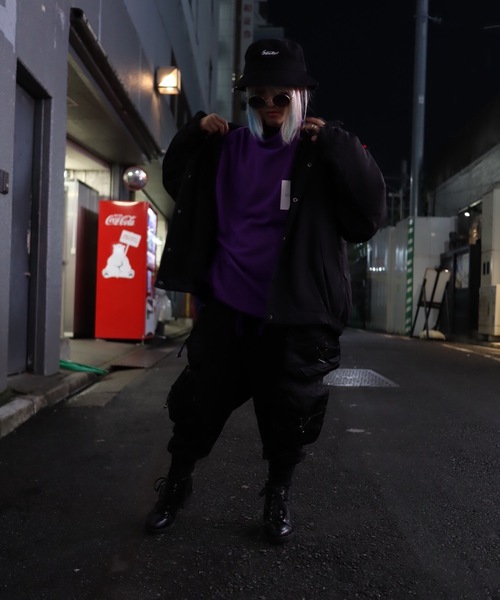 rovtski(ロフトスキー)の「【ビッグシルエット】裏フリースマウンテンJKT(ナイロンジャケット・メンズ・ブラック/ベージュ/パープル/レッド・FREE)」の13枚目の写真