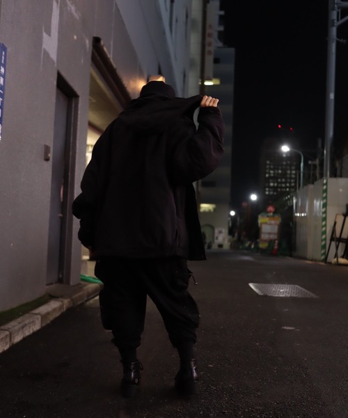 rovtski(ロフトスキー)の「【ビッグシルエット】裏フリースマウンテンJKT(ナイロンジャケット・メンズ・ブラック/ベージュ/パープル/レッド・FREE)」の7枚目の写真