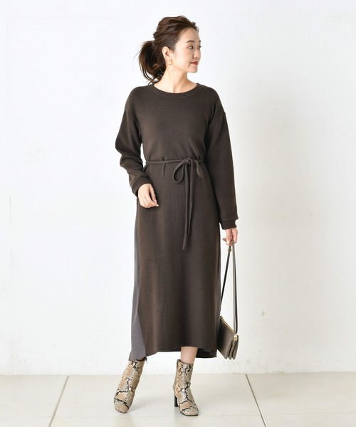 DouDou（ドゥドゥ）の「配色マルチワンピース（ワンピース・レディース・オフホワイト/ベージュ/ブラウン・FREE）」の17枚目の写真