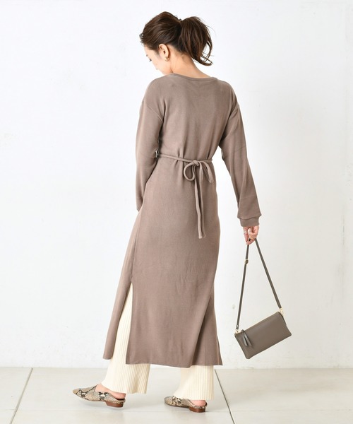 DouDou（ドゥドゥ）の「配色マルチワンピース（ワンピース・レディース・オフホワイト/ベージュ/ブラウン・FREE）」の19枚目の写真