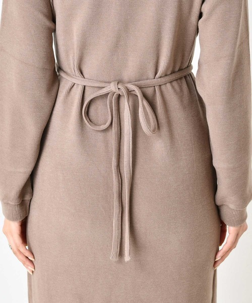 DouDou（ドゥドゥ）の「配色マルチワンピース（ワンピース・レディース・オフホワイト/ベージュ/ブラウン・FREE）」の8枚目の写真