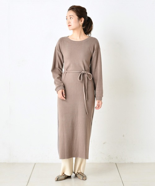 DouDou（ドゥドゥ）の「配色マルチワンピース（ワンピース・レディース・オフホワイト/ベージュ/ブラウン・FREE）」の21枚目の写真