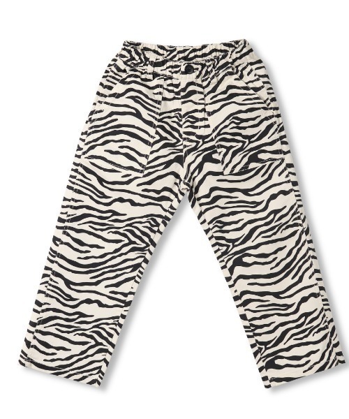 RADCHAP（ラッドチャップ）の「ゼブラ柄ロングパンツ（その他パンツ・キッズ・オフホワイト/ライトグリーン・90cm/110cm/100cm/120cm/130cm/140cm/150cm）」の2枚目の写真