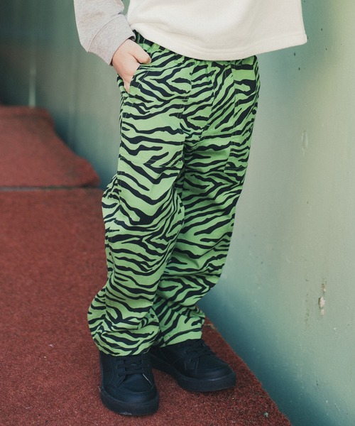RADCHAP（ラッドチャップ）の「ゼブラ柄ロングパンツ（その他パンツ・キッズ・オフホワイト/ライトグリーン・90cm/110cm/100cm/120cm/130cm/140cm/150cm）」の21枚目の写真