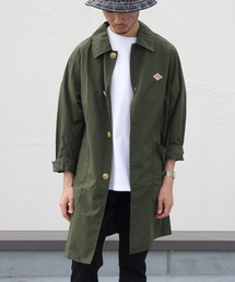 Danton ダントン メンズ のステンカラーコート グリーン カーキ 緑色系 通販 Zozotown