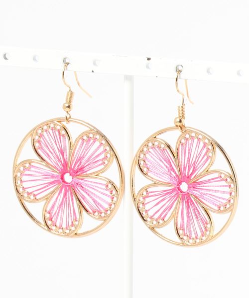 カヤ(カヤ)の「【カヤ】桜挿しピアス(ピアス(両耳用))」|ピンク