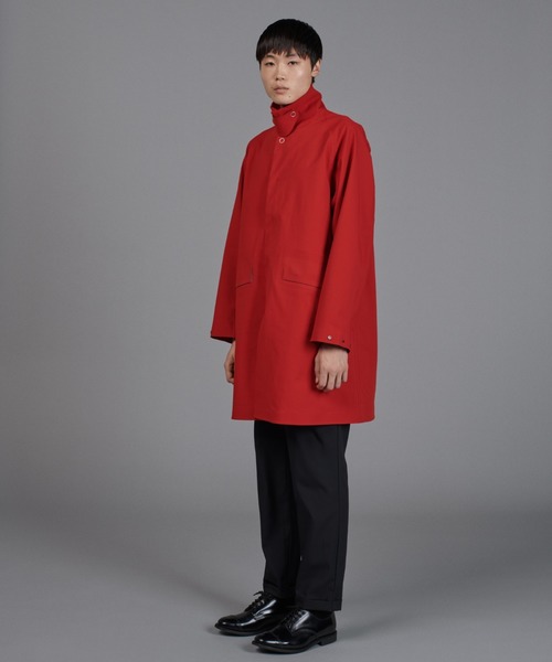 DESCENTE PAUSE(デサントポーズ)の「シェルタリングドライコート / SHELTERING DRY COAT(ステンカラーコート・メンズ・ブラック・SMALL/MEDIUM/LARGE)」の5枚目の写真