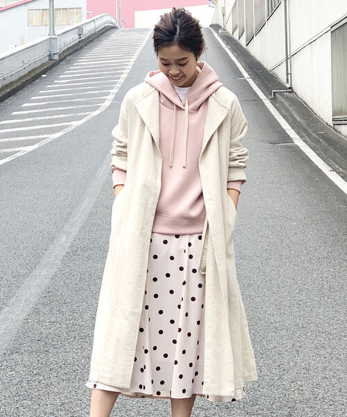 fredy repit（フレディレピ）の「綿麻ツイルガウンコート（その他アウター・レディース・オリーブ/キナリ・38）」の2枚目の写真