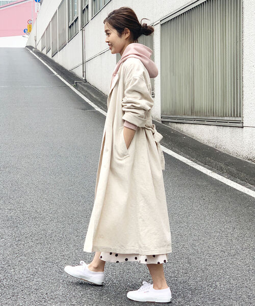 fredy repit（フレディレピ）の「綿麻ツイルガウンコート（その他アウター・レディース・オリーブ/キナリ・38）」の14枚目の写真