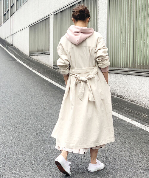 fredy repit（フレディレピ）の「綿麻ツイルガウンコート（その他アウター・レディース・オリーブ/キナリ・38）」の19枚目の写真