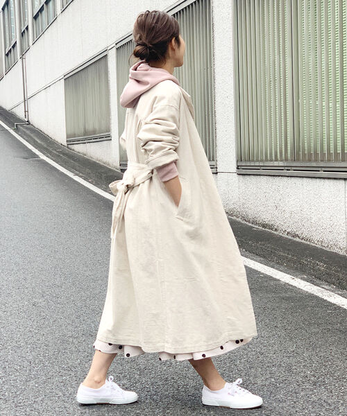 fredy repit（フレディレピ）の「綿麻ツイルガウンコート（その他アウター・レディース・オリーブ/キナリ・38）」の18枚目の写真
