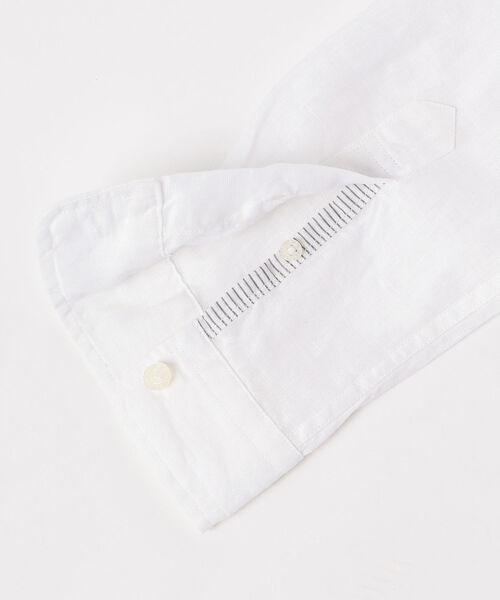GLOSTER(グロスター)の「French linen フレンチリネン カッタウェイ シャツ(シャツ/ブラウス・メンズ・ホワイト/ライトブルー/インディゴブルー/グリーン/ブルー系その他/ブルー系その他2・S/M/L/XL)」の16枚目の写真