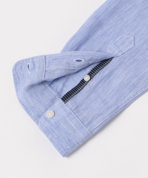 GLOSTER(グロスター)の「French linen フレンチリネン カッタウェイ シャツ(シャツ/ブラウス・メンズ・ホワイト/ライトブルー/インディゴブルー/グリーン/ブルー系その他/ブルー系その他2・S/M/L/XL)」の17枚目の写真