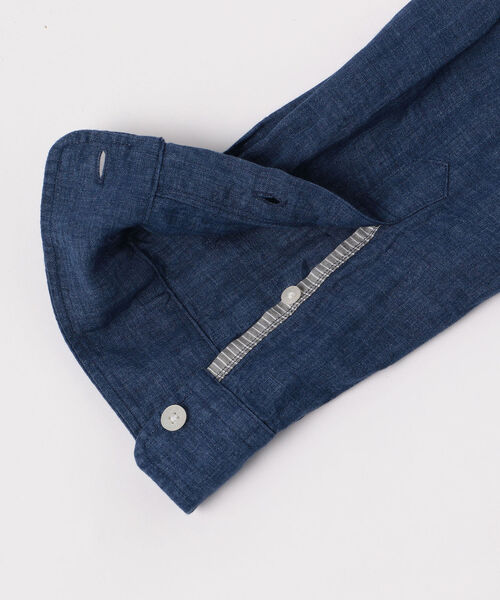 GLOSTER(グロスター)の「French linen フレンチリネン カッタウェイ シャツ(シャツ/ブラウス・メンズ・ホワイト/ライトブルー/インディゴブルー/グリーン/ブルー系その他/ブルー系その他2・S/M/L/XL)」の18枚目の写真