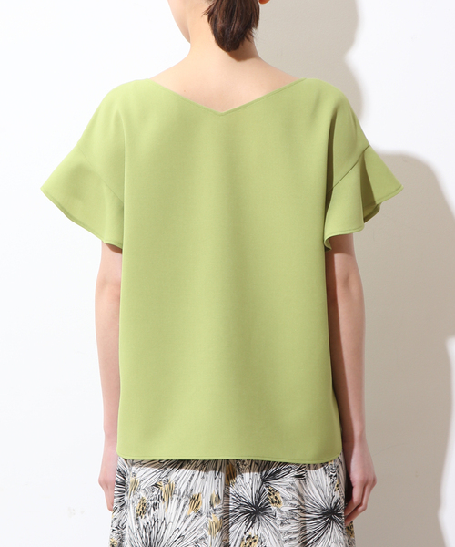 Tiara（ティアラ）の「2way麻調フリルブラウス（シャツ/ブラウス・レディース・グリーン系その他/ブラウン/グレー系その他/チャコールグレー・FREE）」の11枚目の写真