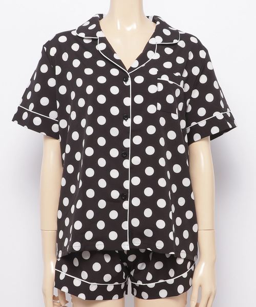 DING（ディング）の「DING/【2点セット】ドットルームウェア（ルームウェア/パジャマ・レディース・ホワイト/ブラック・FREE）」の20枚目の写真