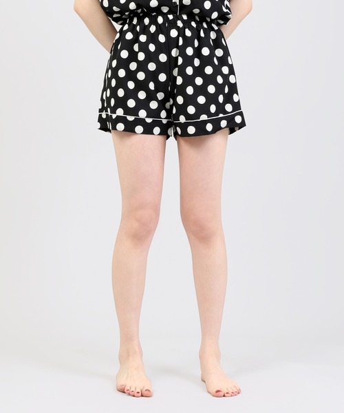 DING（ディング）の「DING/【2点セット】ドットルームウェア（ルームウェア/パジャマ・レディース・ホワイト/ブラック・FREE）」の11枚目の写真