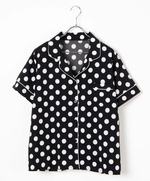 DING（ディング）の「DING/【2点セット】ドットルームウェア（ルームウェア/パジャマ・レディース・ホワイト/ブラック・FREE）」の14枚目の写真