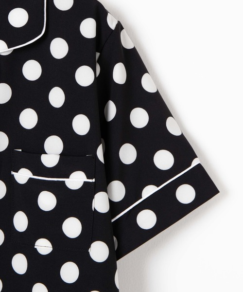 DING（ディング）の「DING/【2点セット】ドットルームウェア（ルームウェア/パジャマ・レディース・ホワイト/ブラック・FREE）」の17枚目の写真