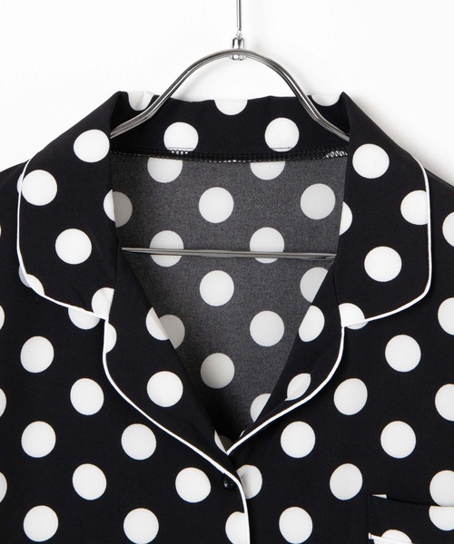 DING（ディング）の「DING/【2点セット】ドットルームウェア（ルームウェア/パジャマ・レディース・ホワイト/ブラック・FREE）」の18枚目の写真