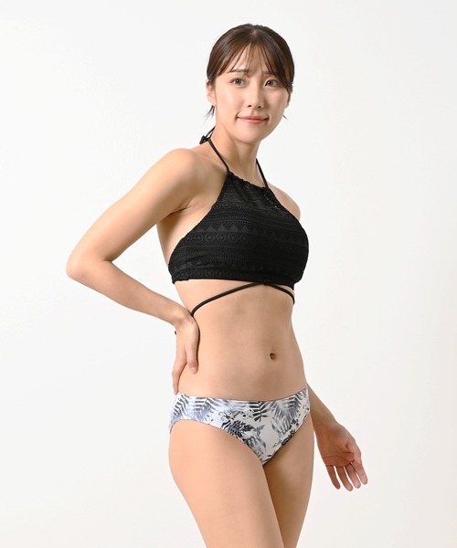 セール】レース×ボタニカル花柄アメスリビキニ水着3点セット