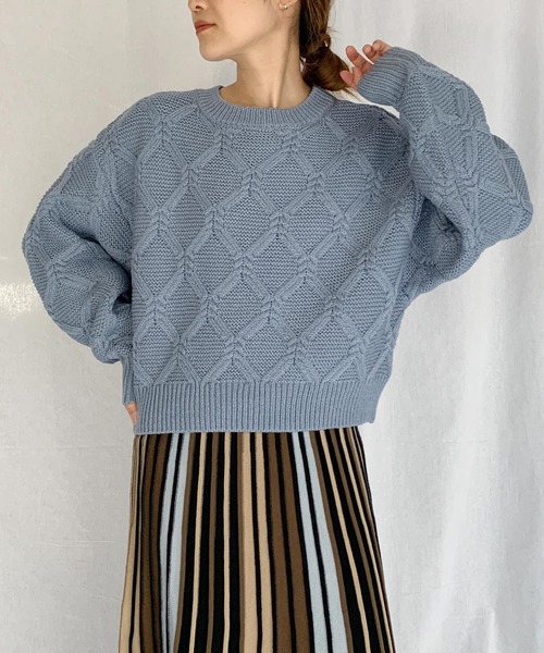 セール ダイヤ柄ニット ニット セーター Piccin ピッチン のファッション通販 Zozotown