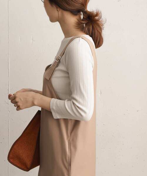 「URBAN RESEARCH DOORS」 7分袖カットソー MEDIUM ベージュ系その他 レディース URBAN RESEARCH DOORS（アーバンリサーチドアーズ）の「針抜き7