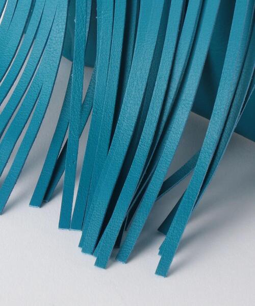 NOMADIS（ノマディス）の「＜NOMADIS＞レザーフリンジショルダーバッグ（ショルダーバッグ・レディース・コバルトブルー/ブラック/ベージュ/マスタード/グレー/オフホワイト/ライラック・FREE）」の16枚目の写真