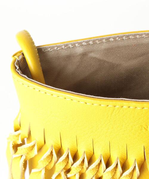 NOMADIS（ノマディス）の「＜NOMADIS＞レザーフリンジショルダーバッグ（ショルダーバッグ・レディース・コバルトブルー/ブラック/ベージュ/マスタード/グレー/オフホワイト/ライラック・FREE）」の9枚目の写真