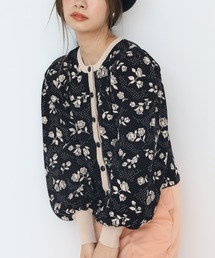 one after another NICE CLAUP | ローズ配色カーディガン(カーディガン/ボレロ)