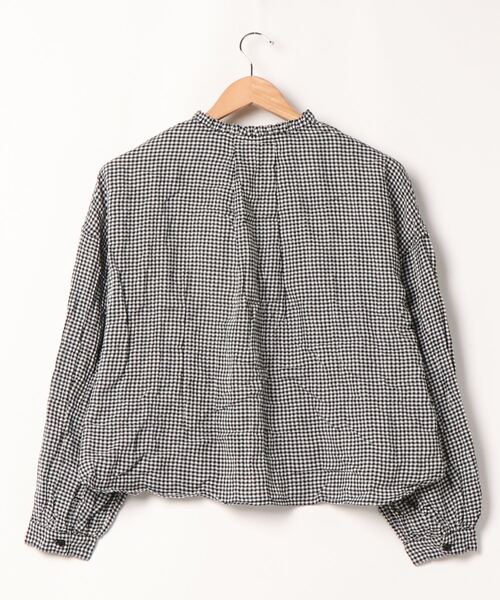 PUAL CE CIN（ピュアルセシン）の「ヘリンボーン襟フリルブラウス（シャツ/ブラウス・レディース・オフホワイト/ブラック/その他1/その他2・FREE）」の8枚目の写真