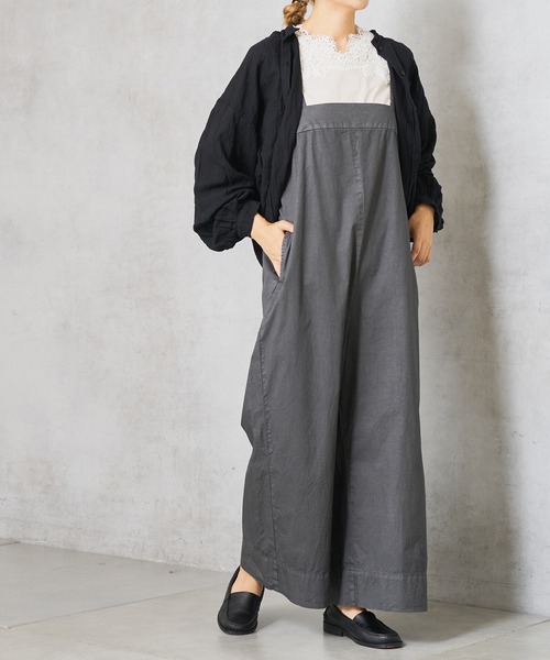 PUAL CE CIN（ピュアルセシン）の「ヘリンボーン襟フリルブラウス（シャツ/ブラウス・レディース・オフホワイト/ブラック/その他1/その他2・FREE）」の12枚目の写真