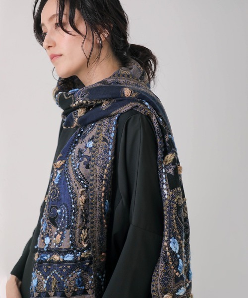 Rude Gallery ペイズリー柄ストール ブラック RUDE GALLERY / STOLE -PAISLEY | AUDIO BLOG
