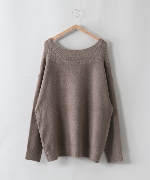 cepo（セポ）の「センターリブゆるＶネックニット（ニット/セーター・レディース・ブラック/オフホワイト/グレー/オレンジ・M）」の21枚目の写真