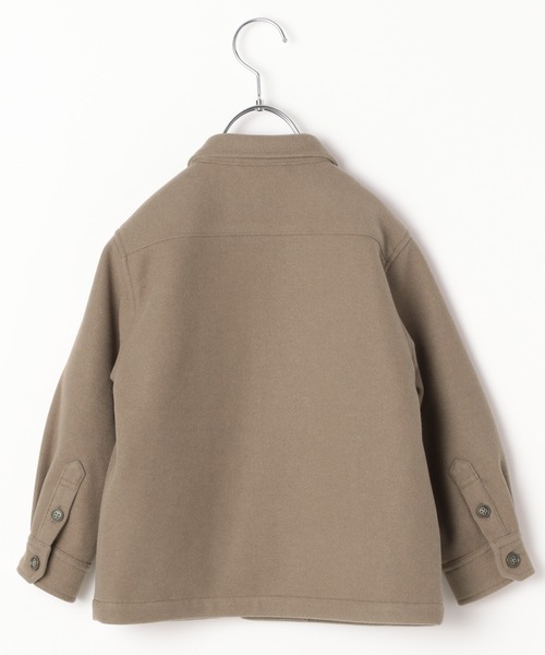 BAYFLOW（ベイフロー）の「[KIDS]ウーリーテックCPOシャツ（シャツ/ブラウス・キッズ・ベージュ/ブルー/チャコール・MEDIUM/LARGE/X-LARGE/XX-LARGE）」の9枚目の写真