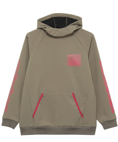 Quiksilver（クイックシルバー）の「BLOCK 10K HOODIE/クイックシルバー パーカー プルオーバー 袖プリント（パーカー・メンズ・ブラック/ネイビー/カーキ・MEDIUM/LARGE/X-LARGE）」の3枚目の写真
