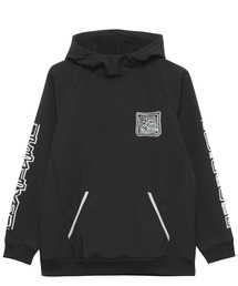 BLOCK 10K HOODIE/クイックシルバー パーカー プルオーバー 袖プリント