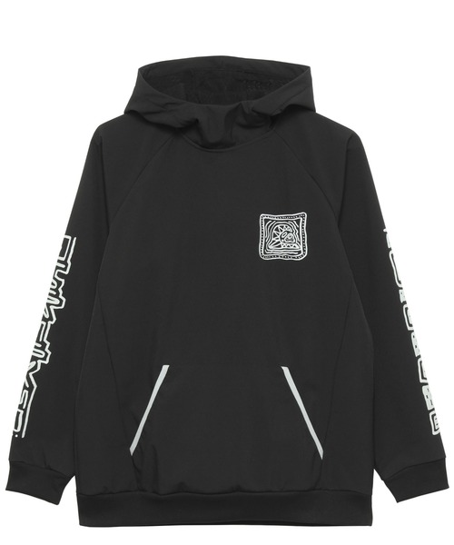 Quiksilver（クイックシルバー）の「BLOCK 10K HOODIE/クイックシルバー パーカー プルオーバー 袖プリント（パーカー・メンズ・ブラック/ネイビー/カーキ・MEDIUM/LARGE/X-LARGE）」の2枚目の写真
