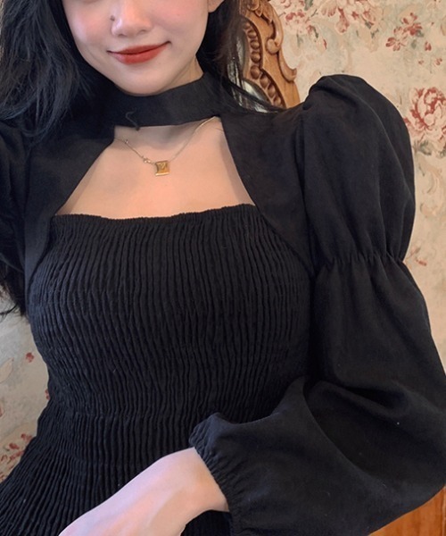 yuue' ( wear )（ユーイ）の「ロングスリーブ袖ボリュームブラウス（シャツ/ブラウス・レディース・ブラウン/ブラック・FREE）」の11枚目の写真