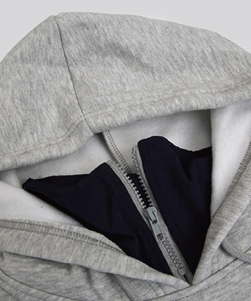 meJane（ミージェーン）の「重ね着風オーバーサイズプルパーカー（パーカー・レディース・ブラック/グレー・FREE）」の15枚目の写真