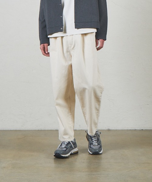 SAKULA(サクラ)の「【SAKULA/サクラ】DENIM NARROW BALL PANTS/デニムナローバルーンパンツ(デニムパンツ・メンズ・グレー/オフホワイト/ブルー・1/2)」の14枚目の写真