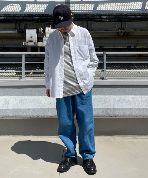 SAKULA(サクラ)の「【SAKULA/サクラ】DENIM NARROW BALL PANTS/デニムナローバルーンパンツ(デニムパンツ・メンズ・グレー/オフホワイト/ブルー・1/2)」の16枚目の写真